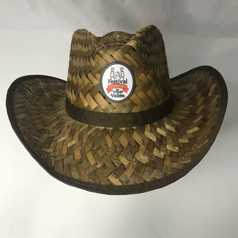 Chapeau de cowboy en paille marron