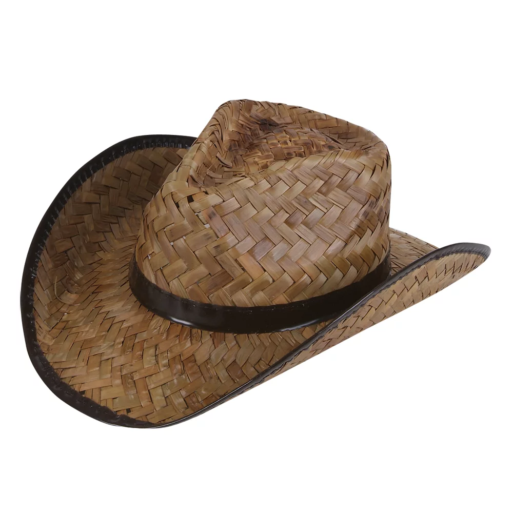 Brown Straw Cowboy Hat