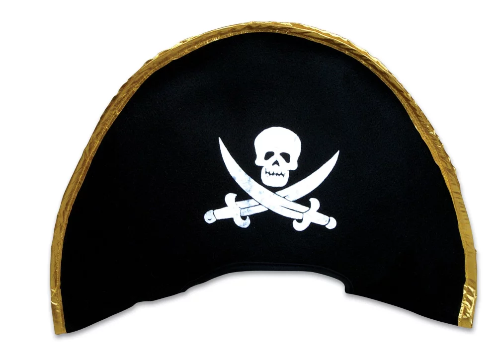 Black and Gold Pirate Hat