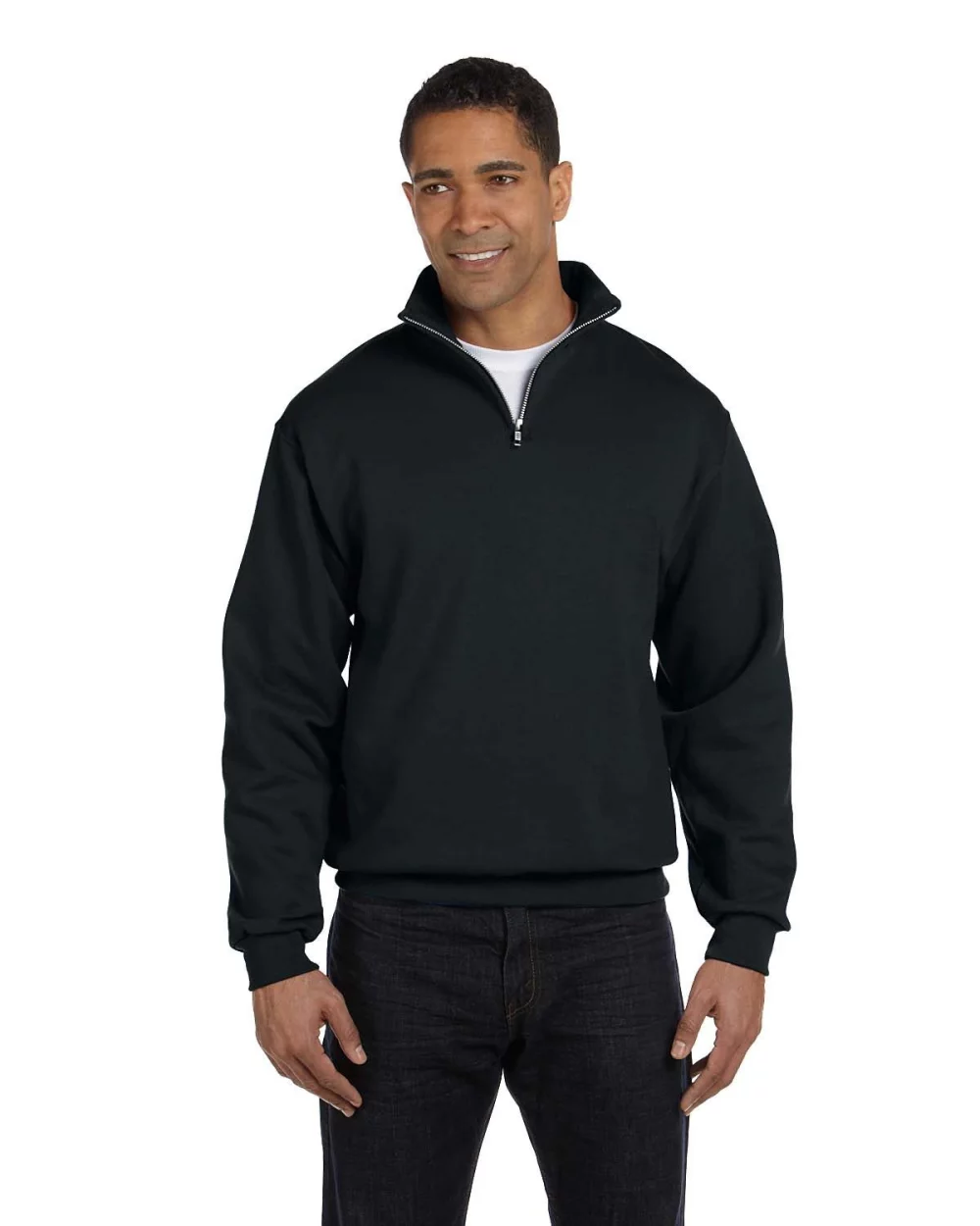 Sweatshirt à col montant quart de zip Jerzees Adult 8 oz. NuBlend®