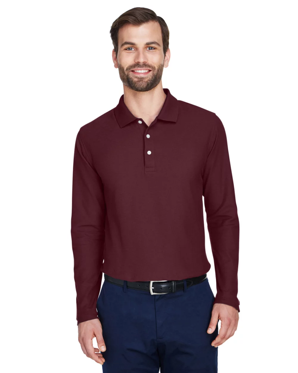 DEVON AND JONES Men's DRYTEC20™ Performance Long-Sleeve Polo