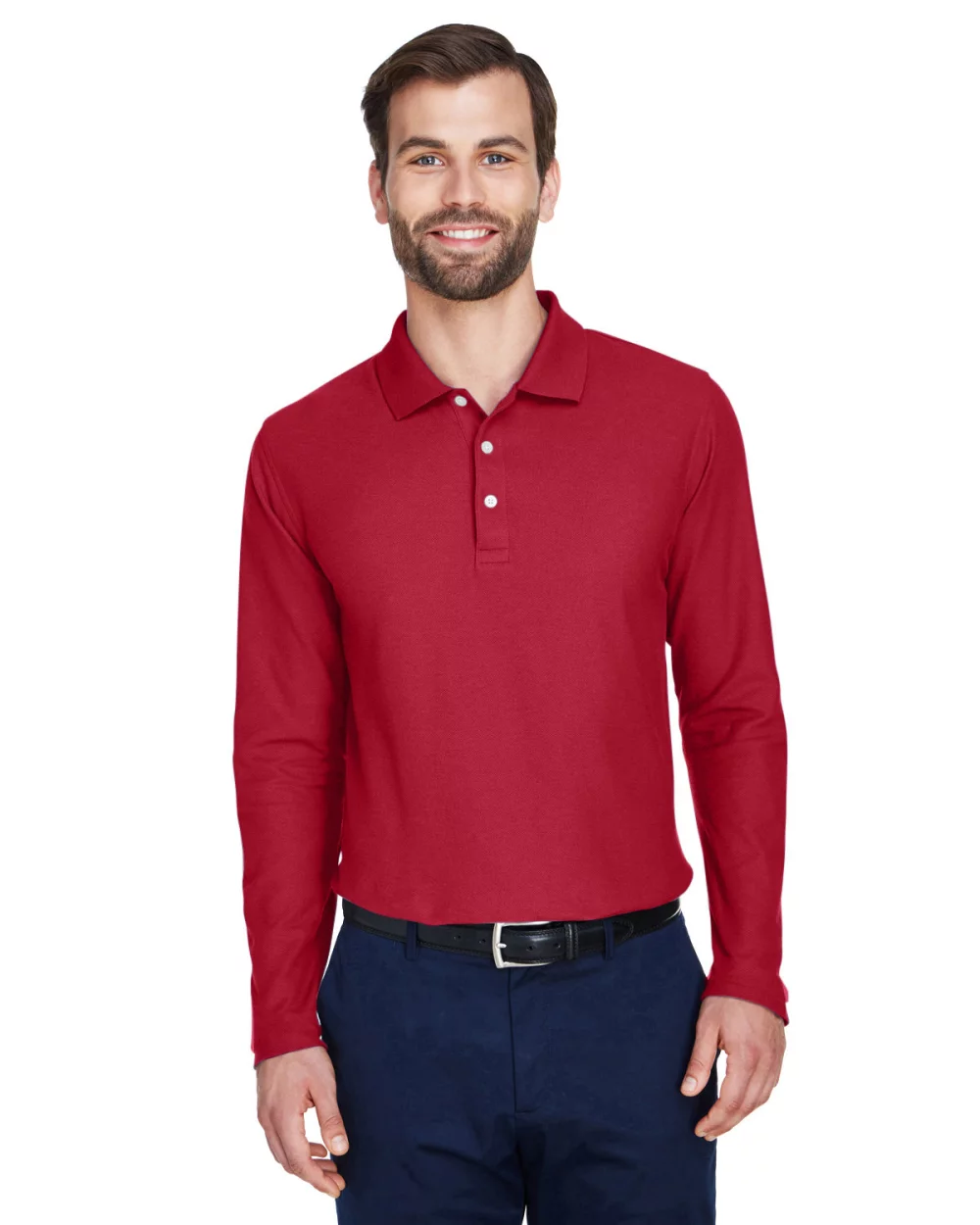 DEVON AND JONES Men's DRYTEC20™ Performance Long-Sleeve Polo