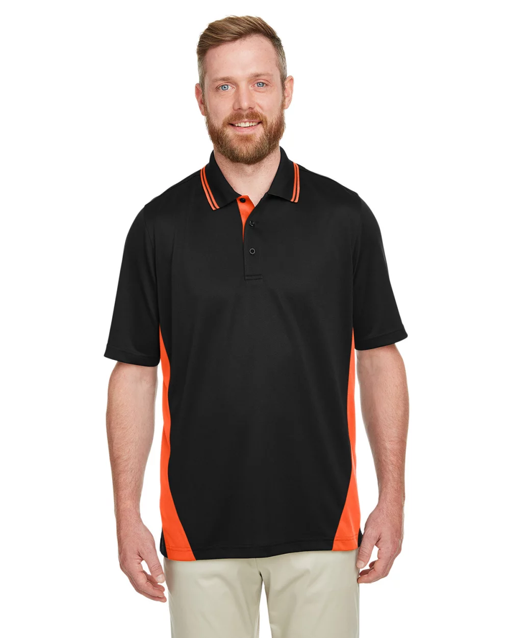 Polo Harriton pour hommes avec protection contre les accrocs Flash Snag Plus IL en colorblock