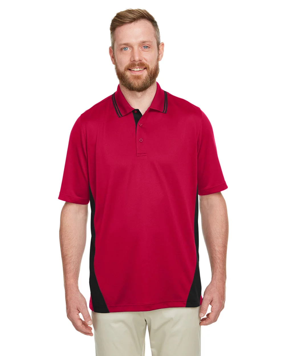 Polo Harriton pour hommes avec protection contre les accrocs Flash Snag Plus IL en colorblock