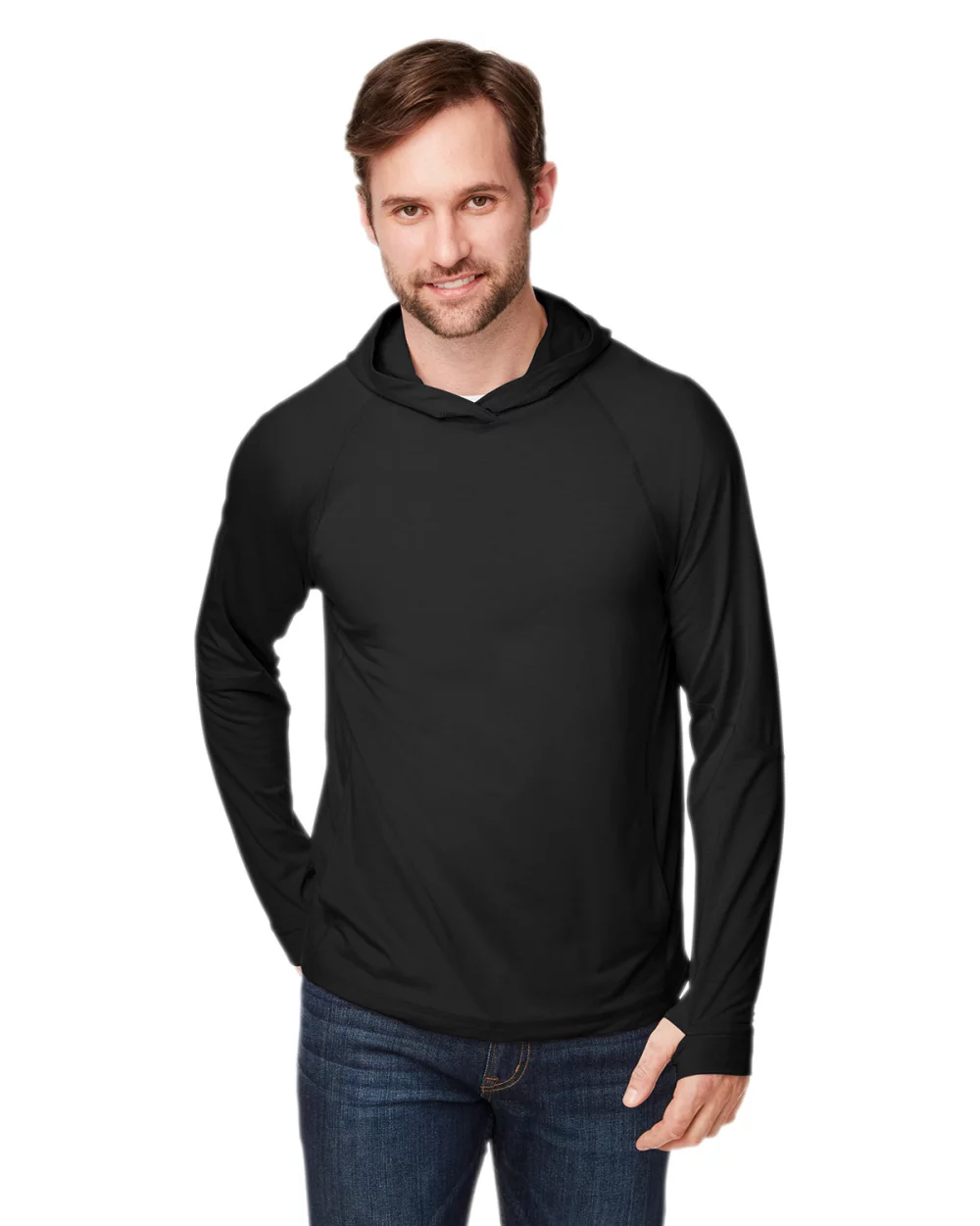 T-shirt à capuche unisexe NORTH END JAQ Stretch Performance