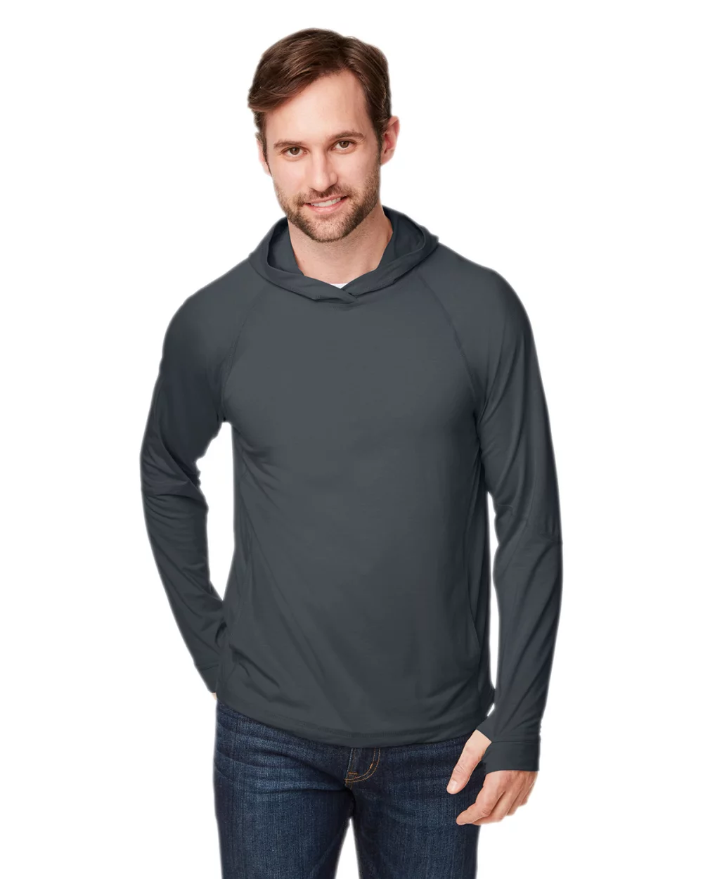 T-shirt à capuche unisexe NORTH END JAQ Stretch Performance
