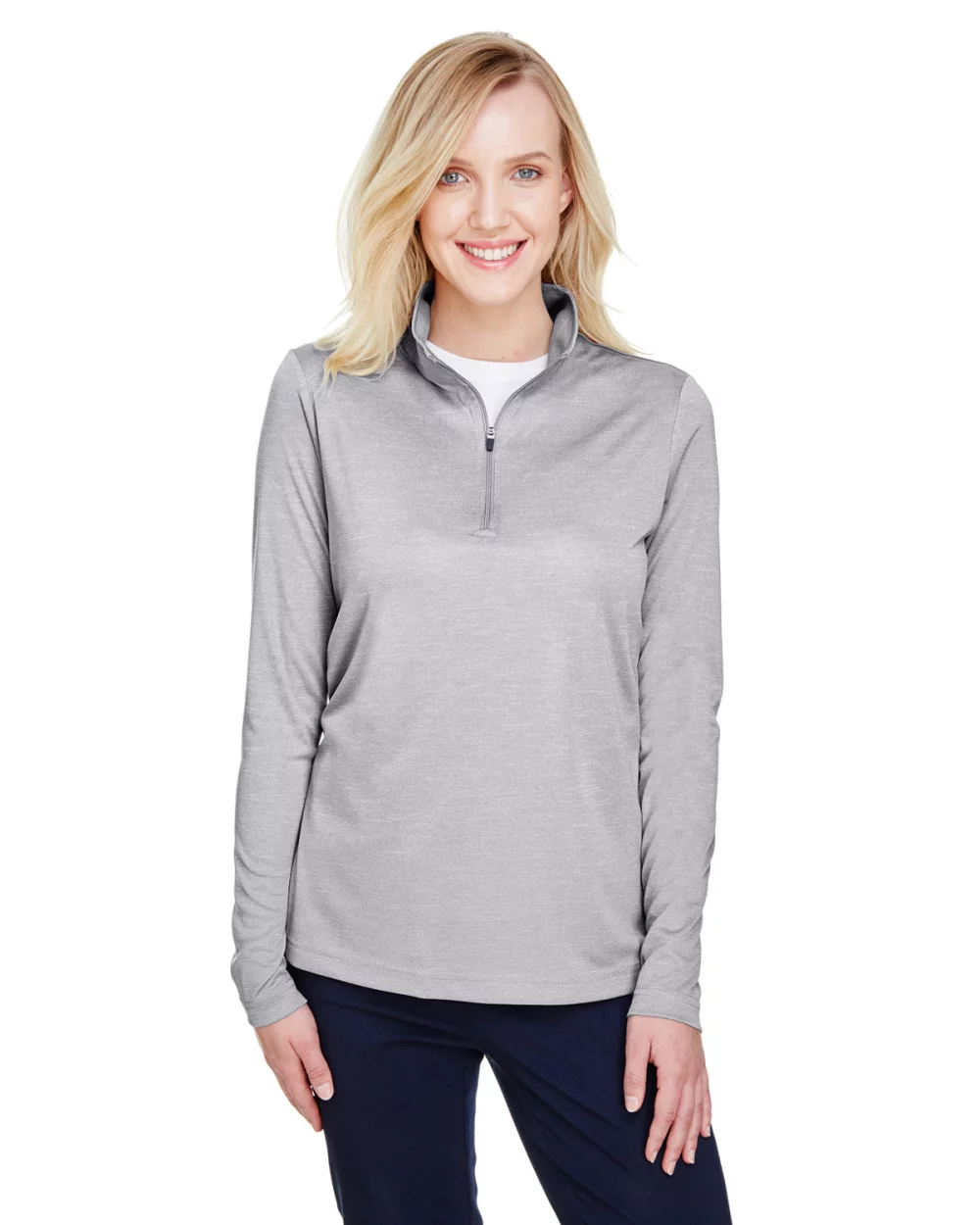 Équipe 365 Quart de zip de performance Sonic Heather pour dames
