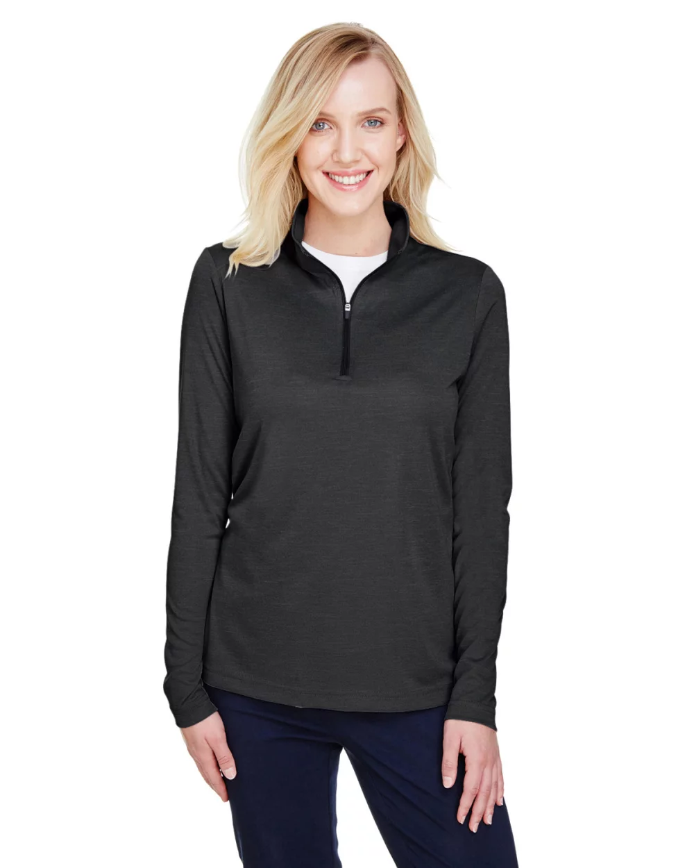 Team 365 Ladies' Zone Sonic Heather Performance Quarter-Zip
