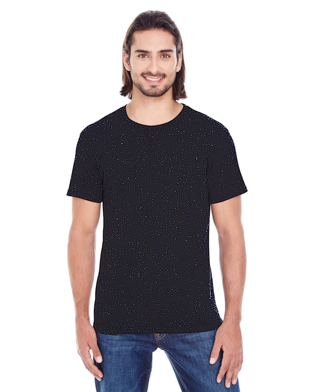 T-shirt à manches courtes en mélange de triblend pour hommes de THREADFAST