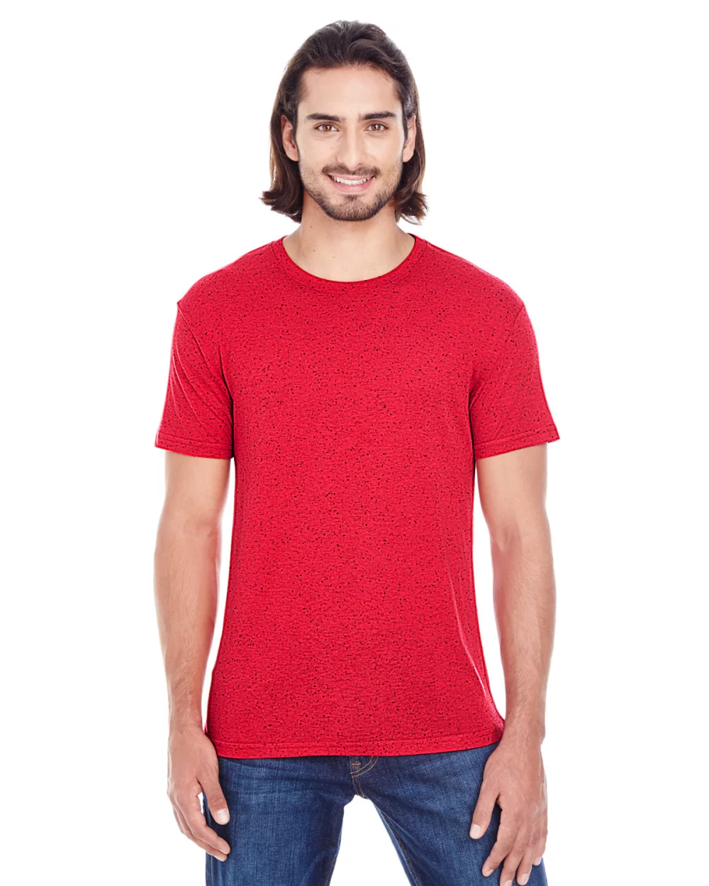 T-shirt à manches courtes en mélange de triblend pour hommes de THREADFAST
