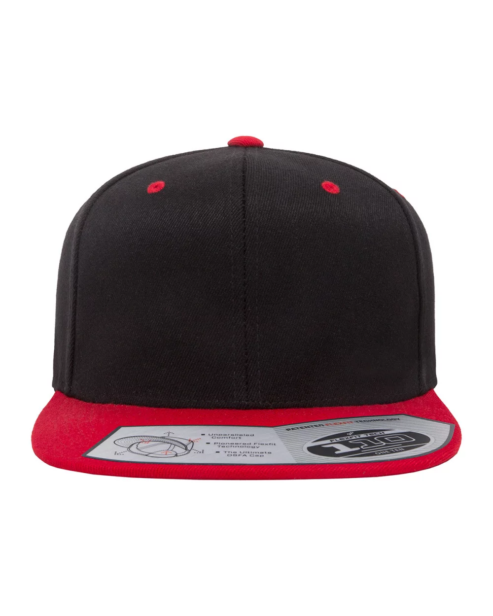 Casquette snapback bicolore en laine mélangée pour adulte Yupoong