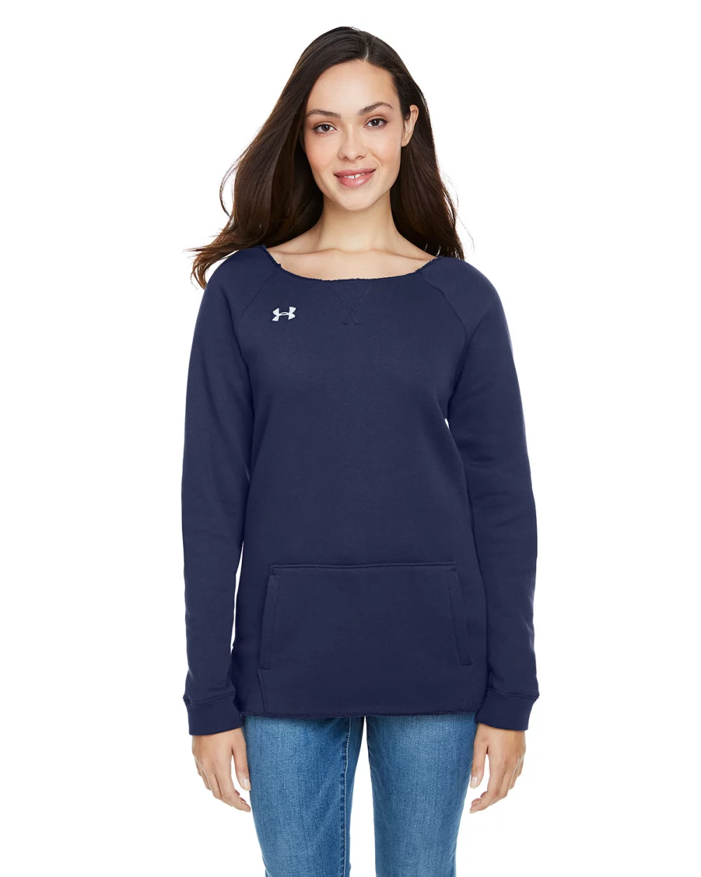 Sweatshirt à col rond en molleton Hustle pour dames UNDER ARMOUR