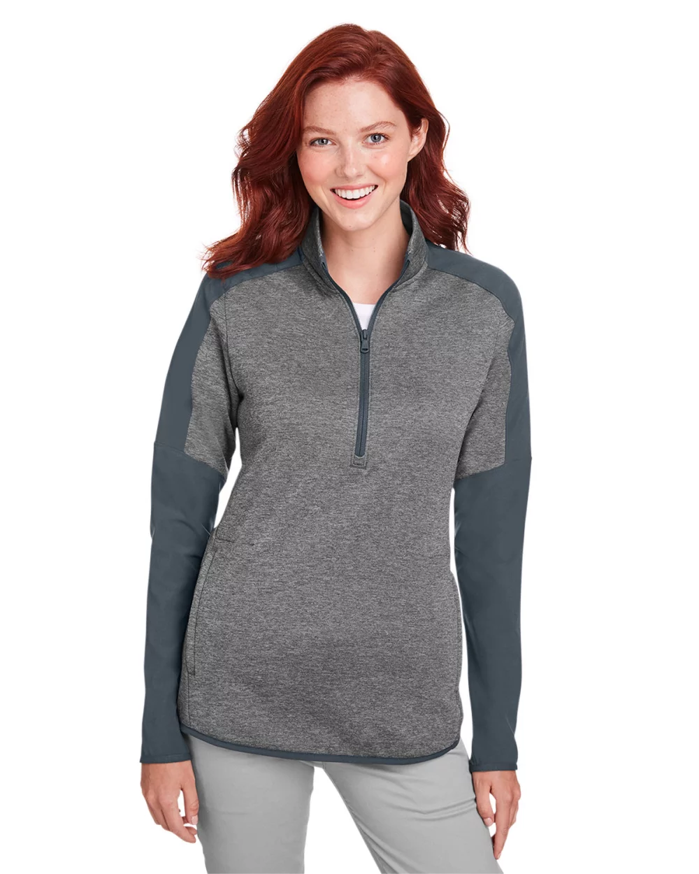Sous-pull hybride à quart de zip pour dames UNDER ARMOUR Qualifier Corporate