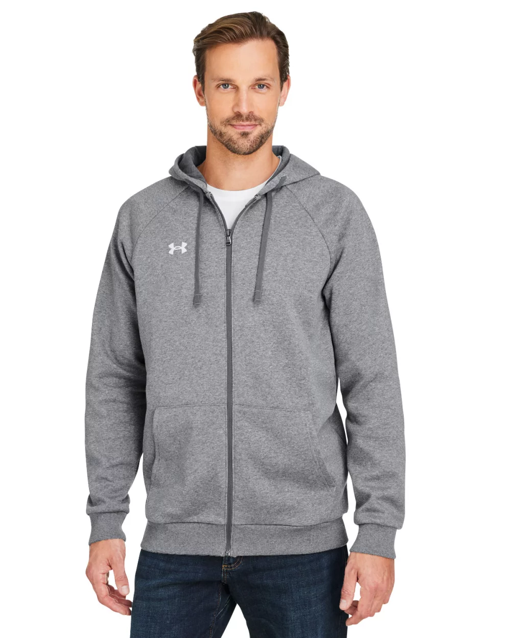 Veste zippée en polaire Rival pour homme UNDER ARMOUR