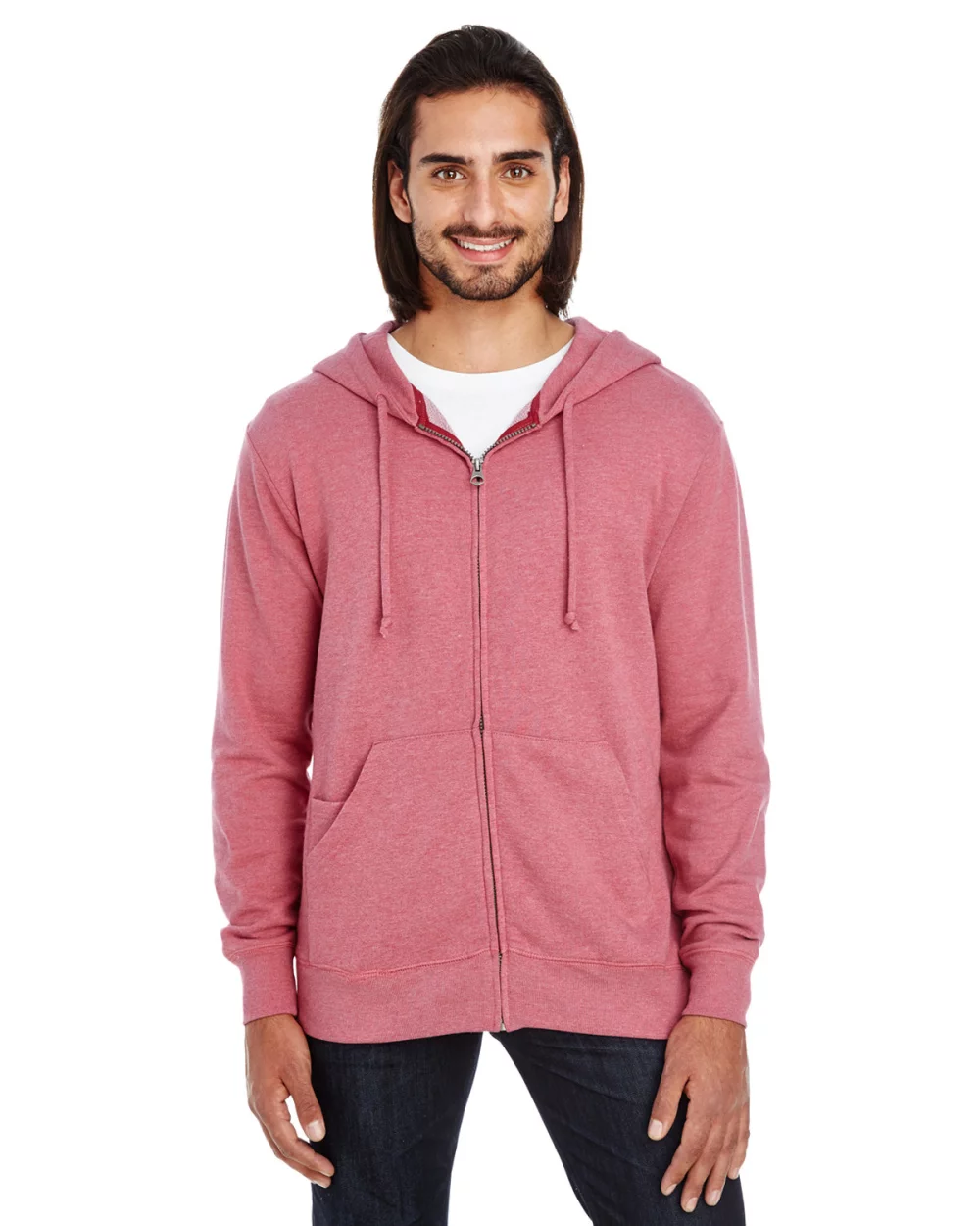 THREADFAST Unisex Triblend French Terry Full-Zip