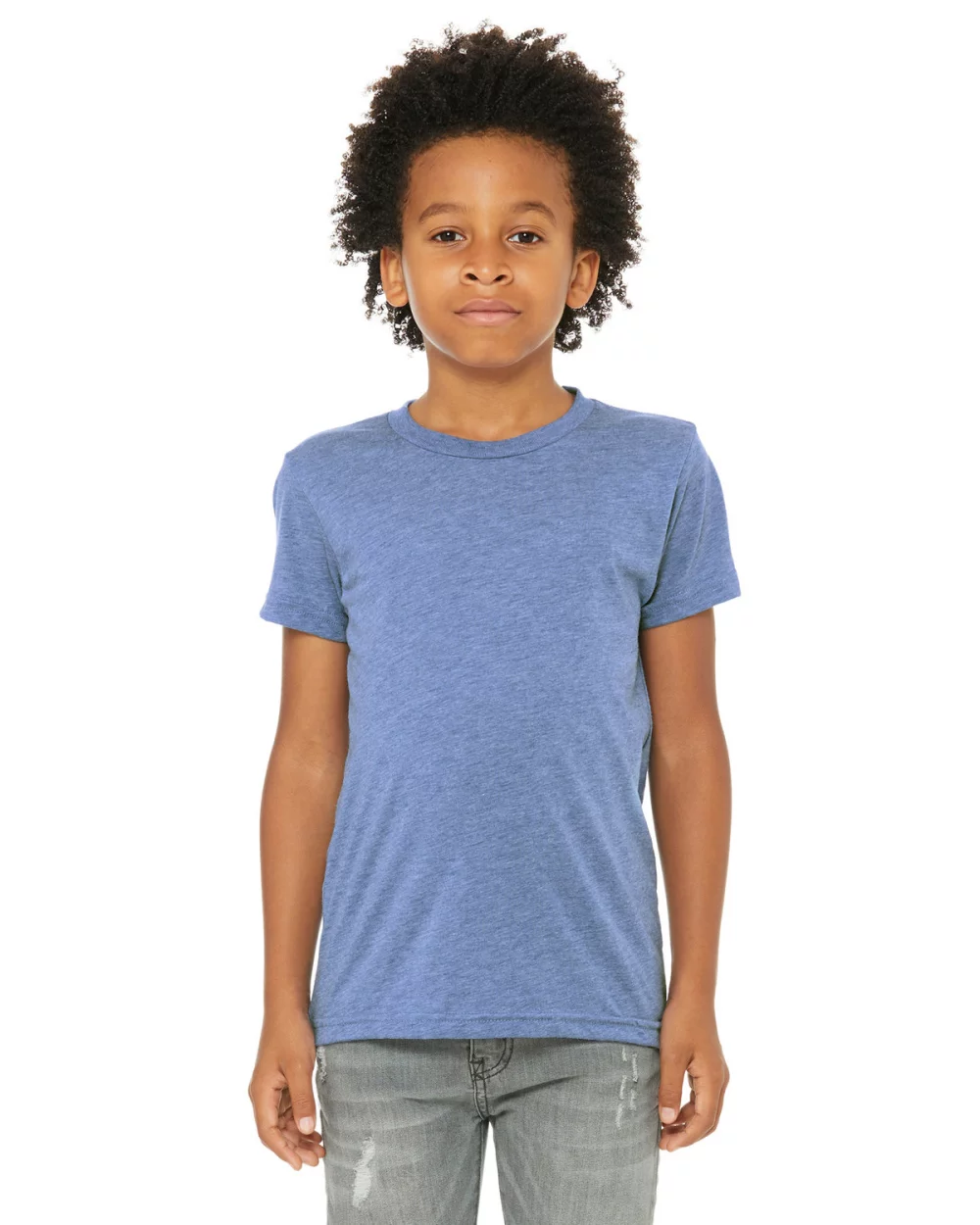 T-shirt à manches courtes pour jeunes en mélange triblend de BELLA+CANVAS