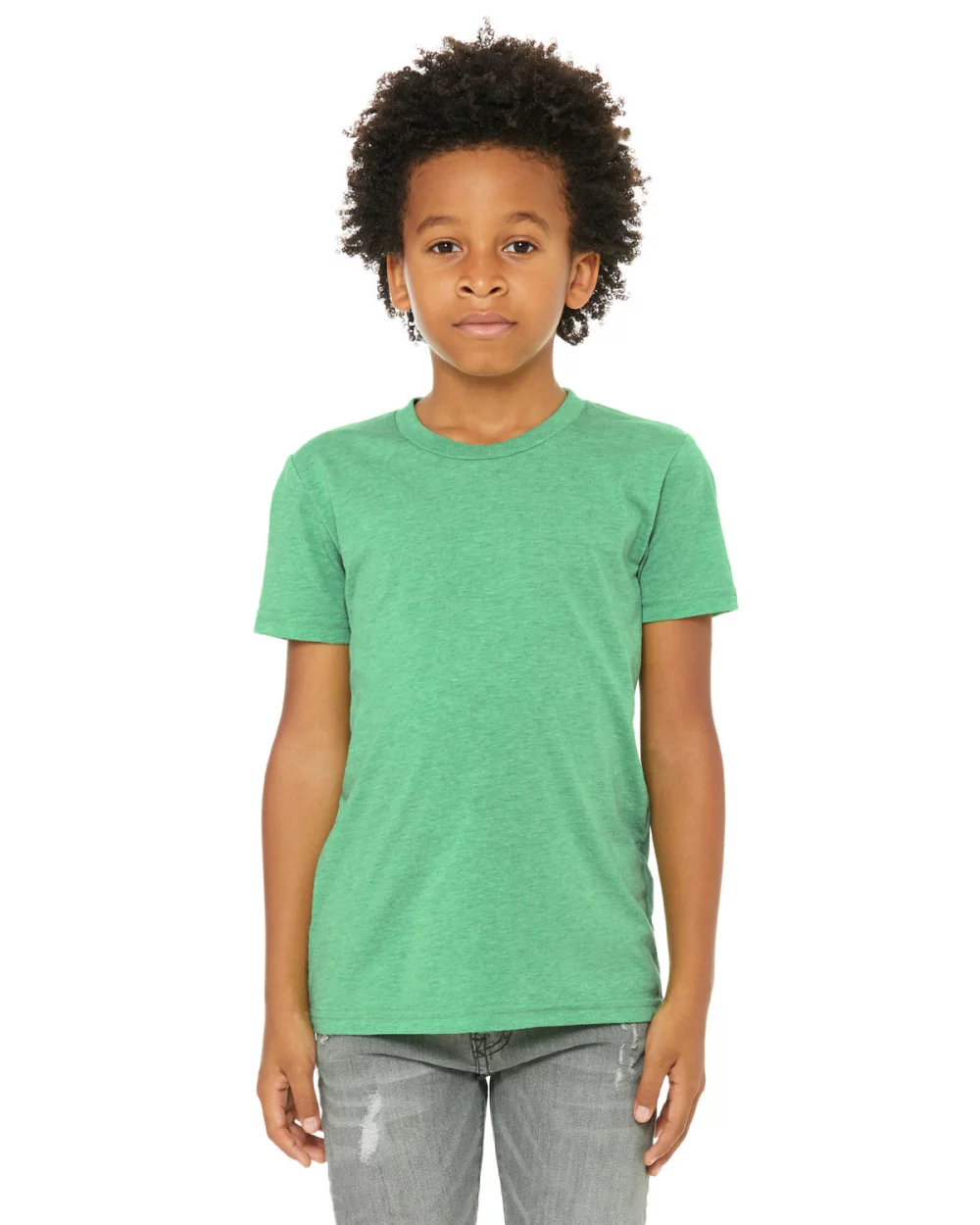 T-shirt à manches courtes pour jeunes en mélange triblend de BELLA+CANVAS