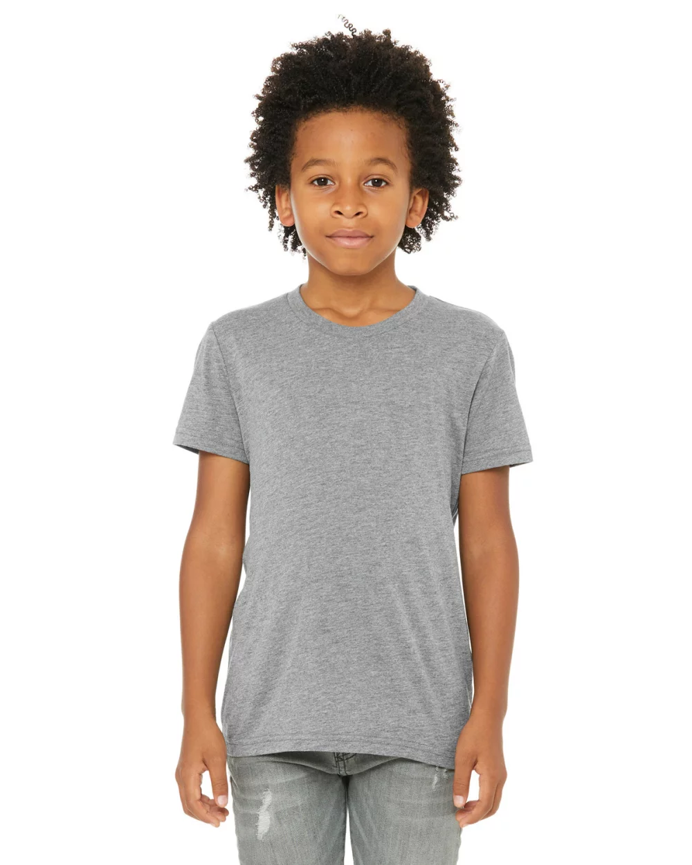 T-shirt à manches courtes pour jeunes en mélange triblend de BELLA+CANVAS