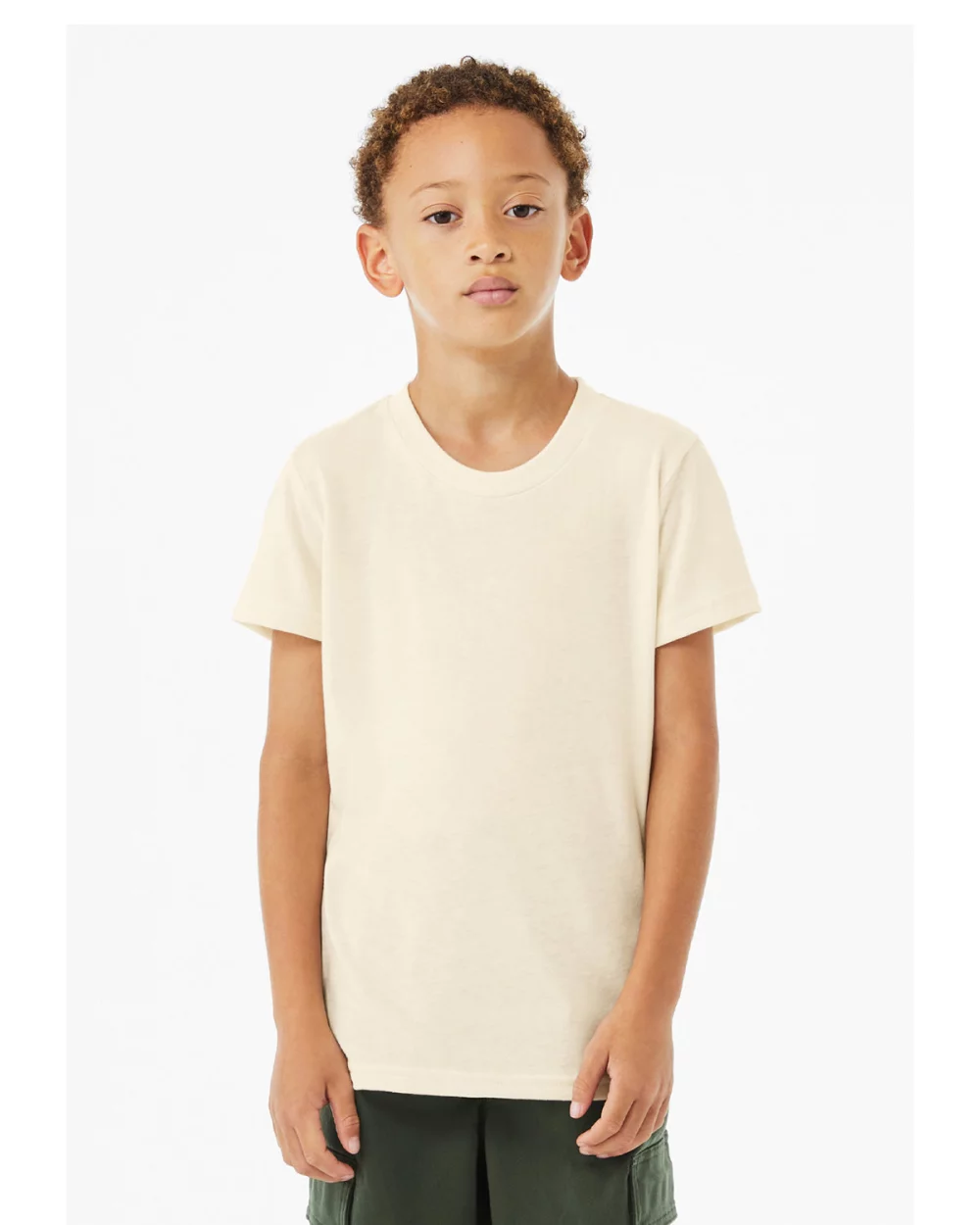 T-shirt à manches courtes pour jeunes en mélange triblend de BELLA+CANVAS