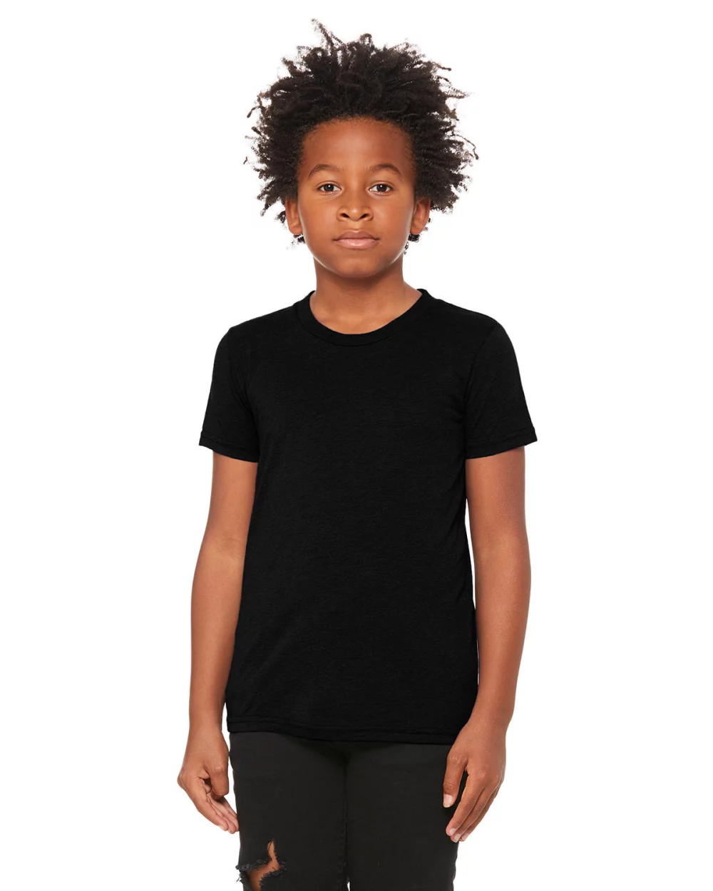 T-shirt à manches courtes pour jeunes en mélange triblend de BELLA+CANVAS