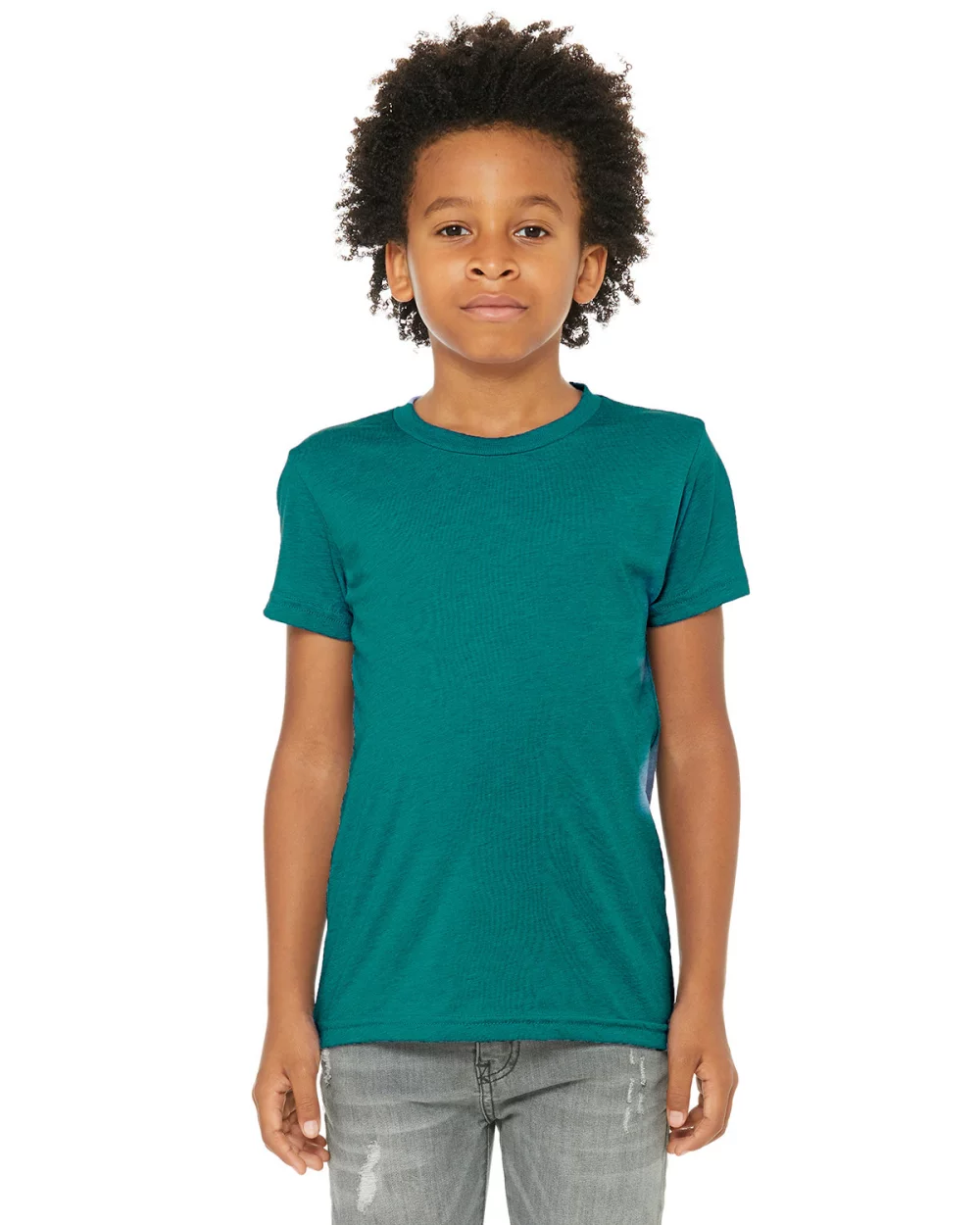 T-shirt à manches courtes pour jeunes en mélange triblend de BELLA+CANVAS