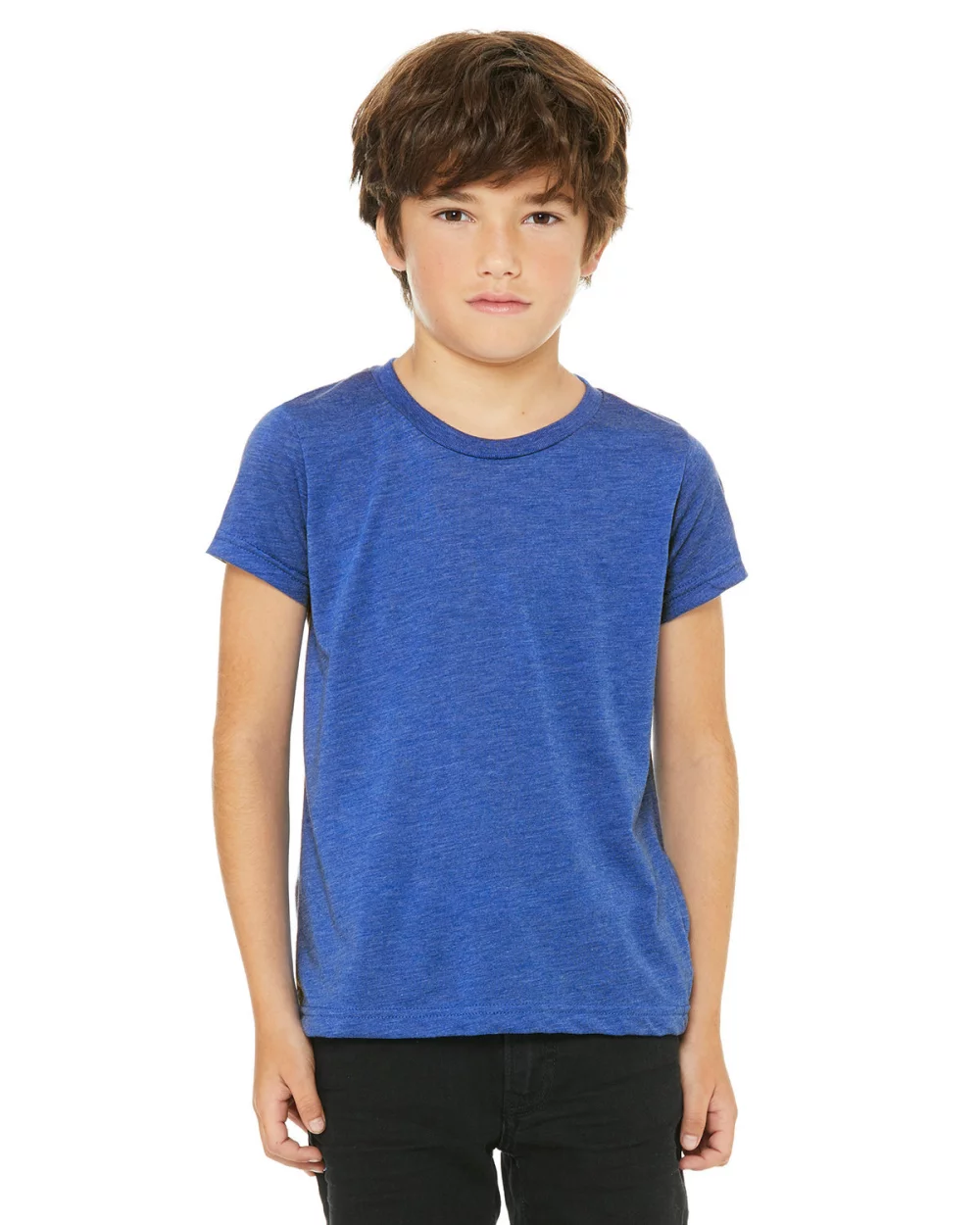 T-shirt à manches courtes pour jeunes en mélange triblend de BELLA+CANVAS