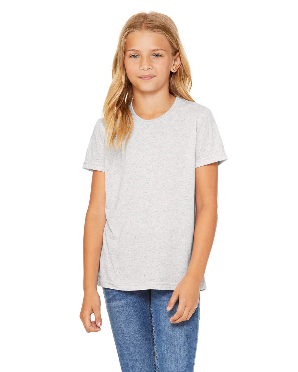 T-shirt à manches courtes pour jeunes en mélange triblend de BELLA+CANVAS