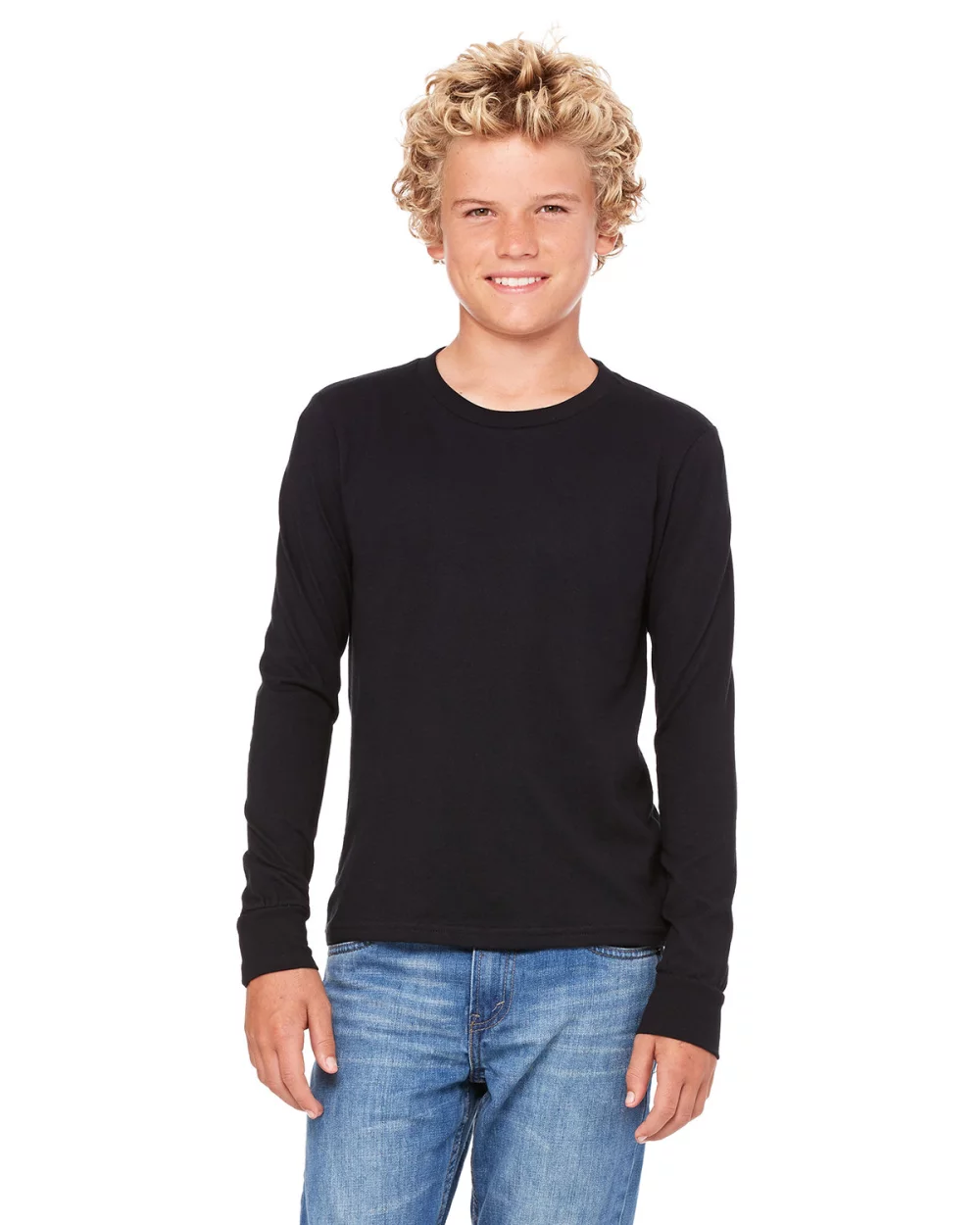 T-shirt à manches longues en jersey pour jeunes de BELLA+CANVAS