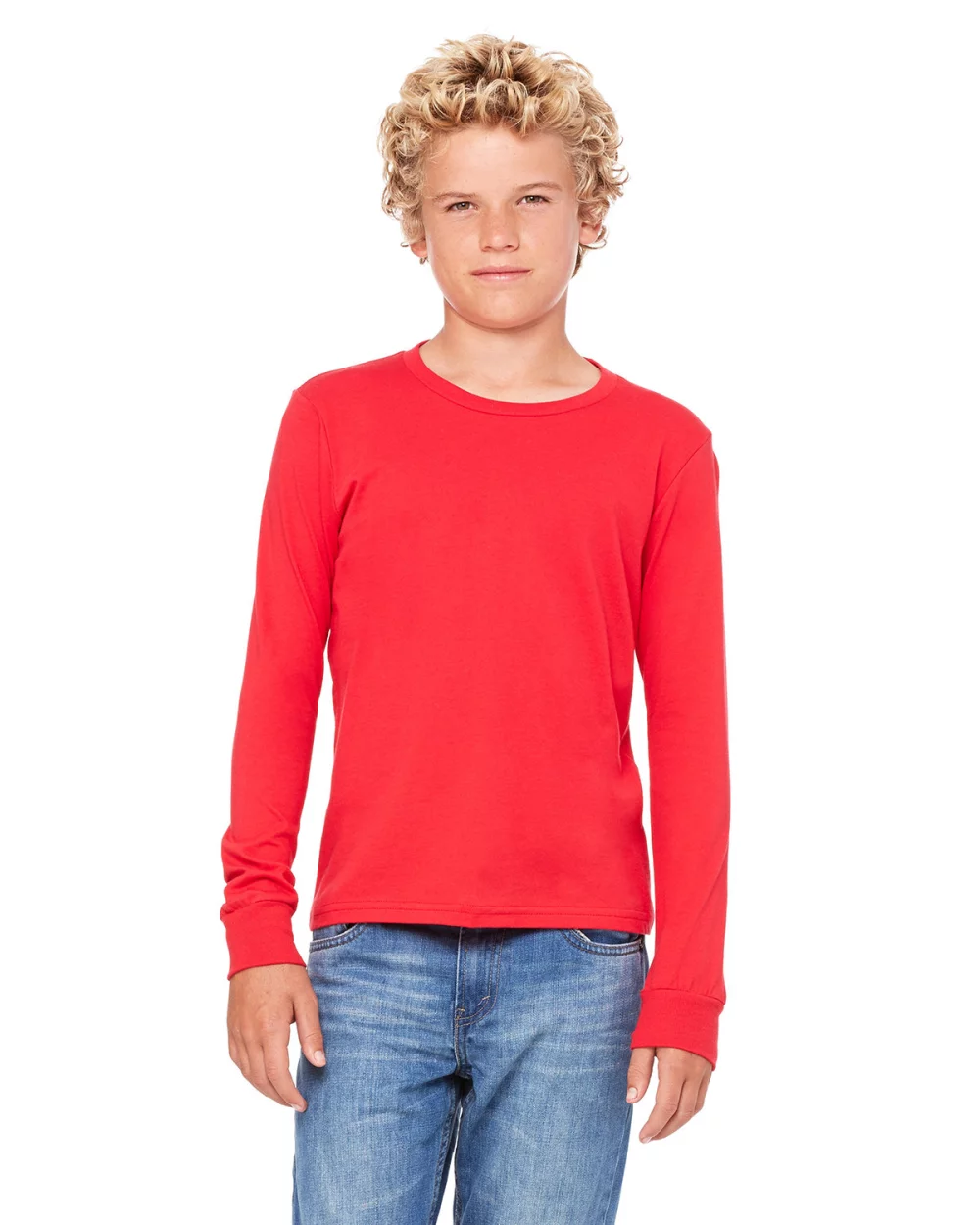 T-shirt à manches longues en jersey pour jeunes de BELLA+CANVAS