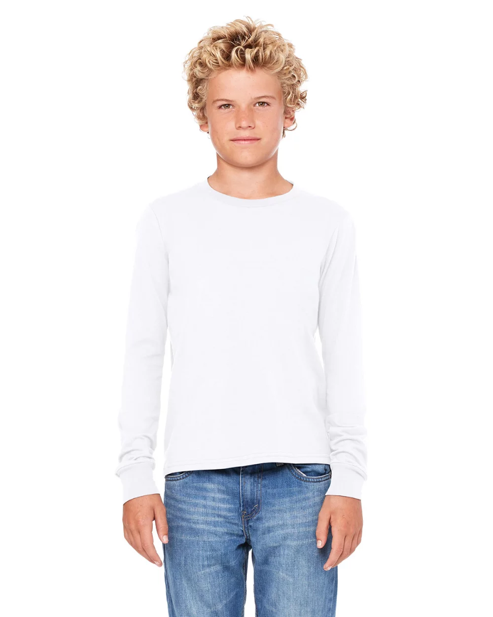 T-shirt à manches longues en jersey pour jeunes de BELLA+CANVAS