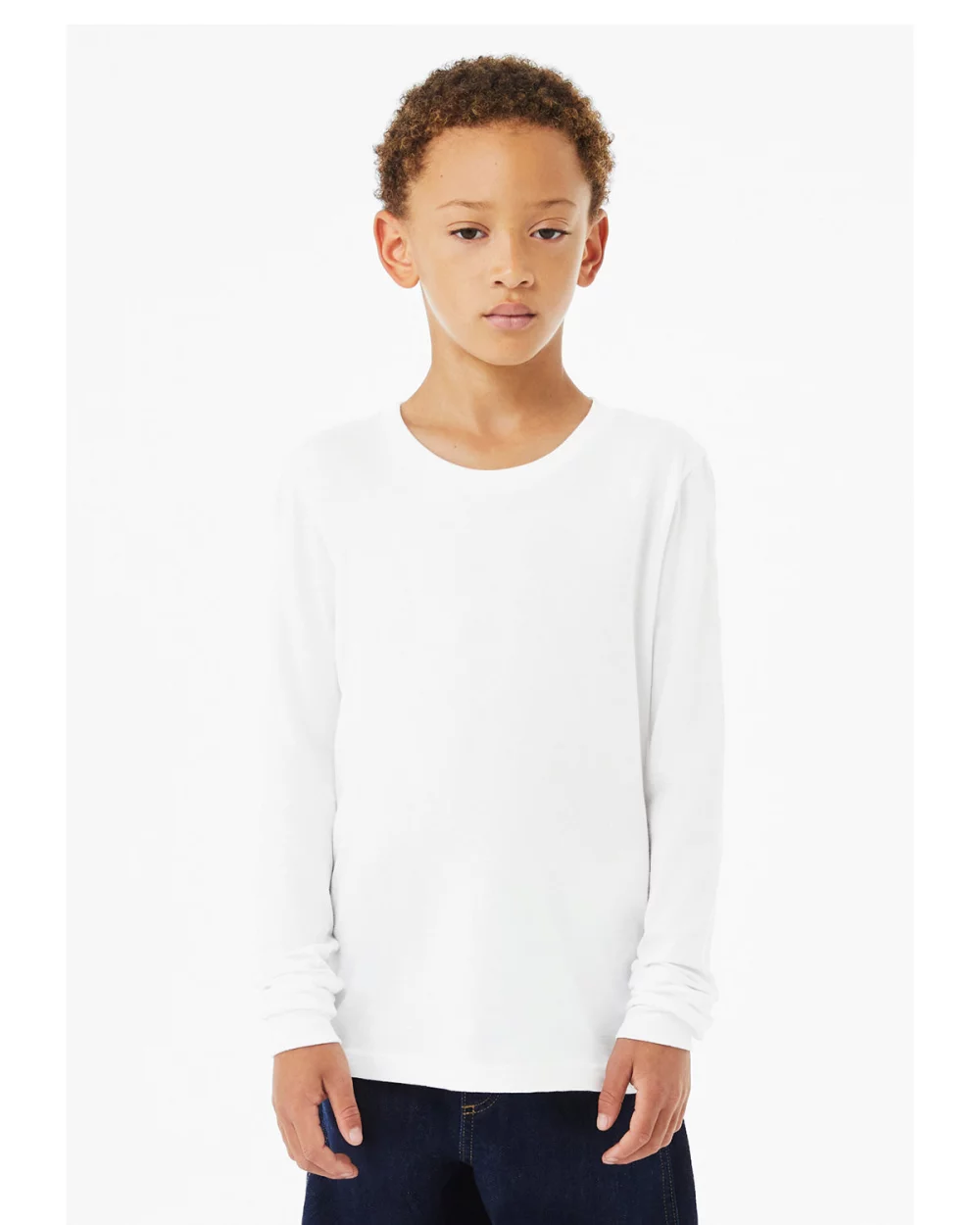 T-shirt à manches longues pour jeunes en mélange triblend de BELLA+CANVAS