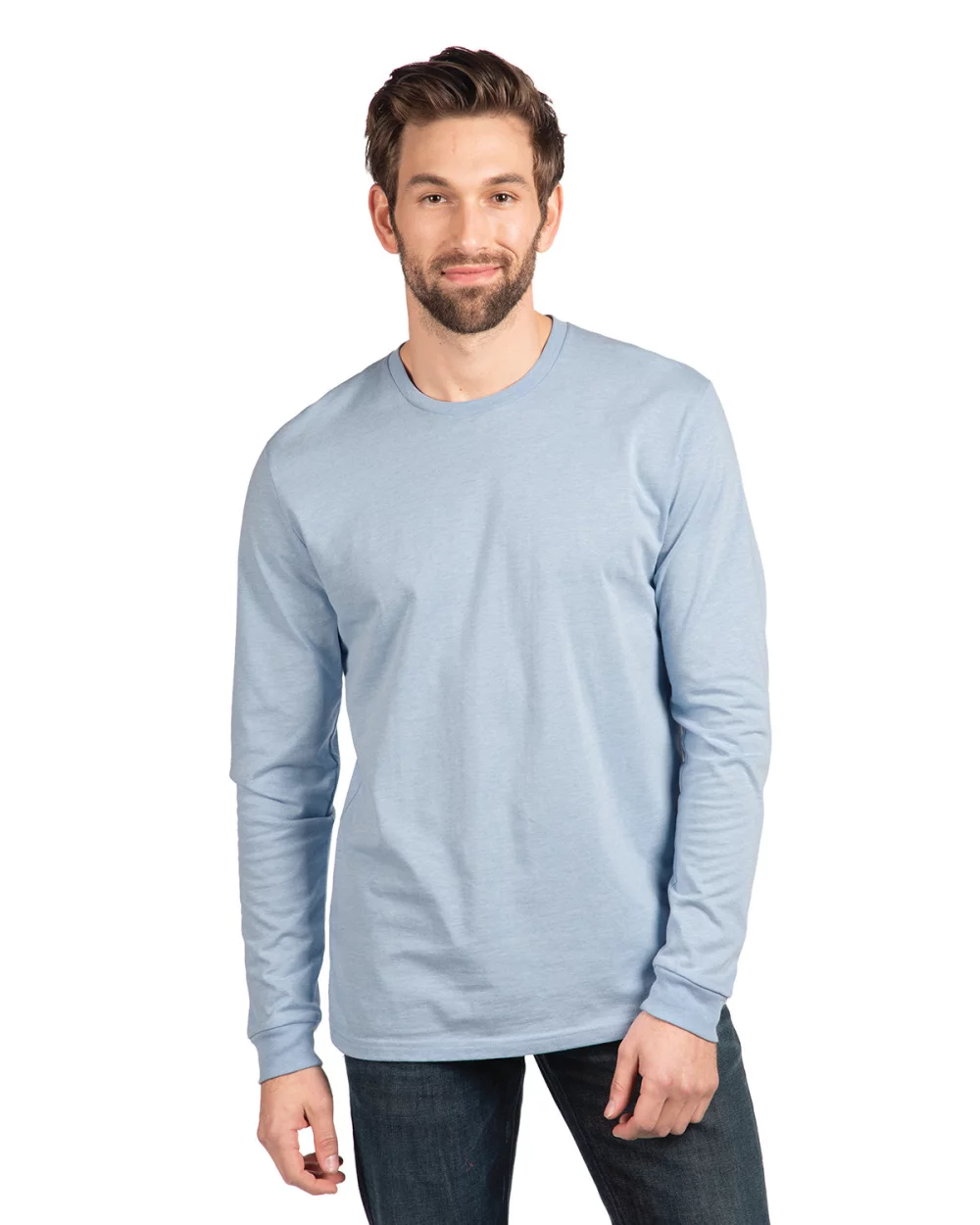 T-shirt à manches longues unisexe en CVC de NEXT LEVEL APPAREL