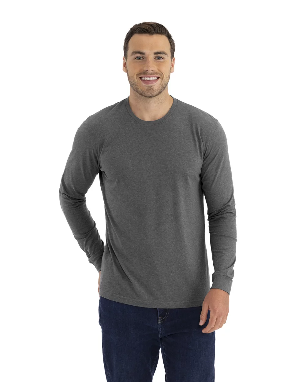 T-shirt à manches longues unisexe en CVC de NEXT LEVEL APPAREL