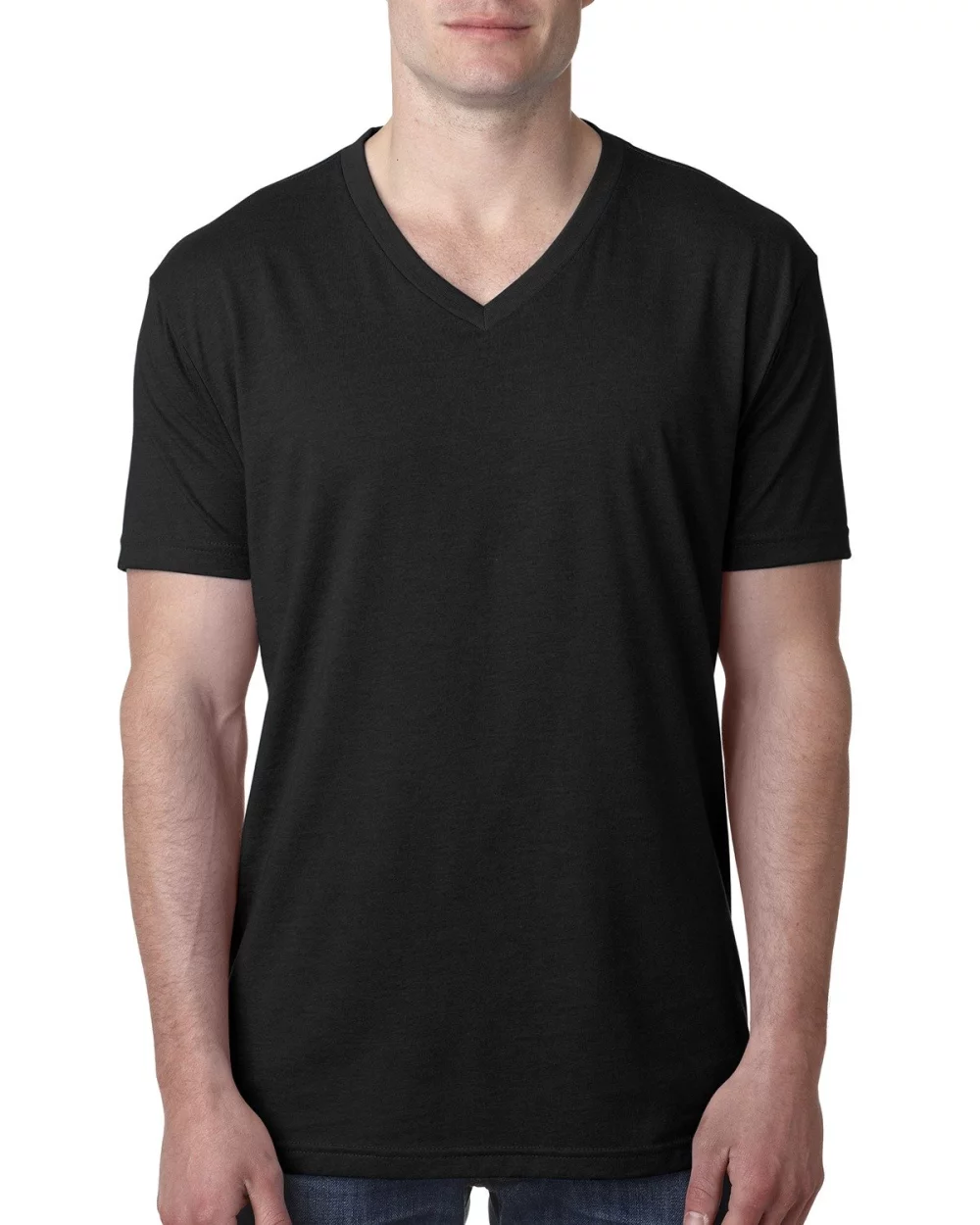 T-shirt col V pour hommes de la marque NEXT LEVEL APPAREL
