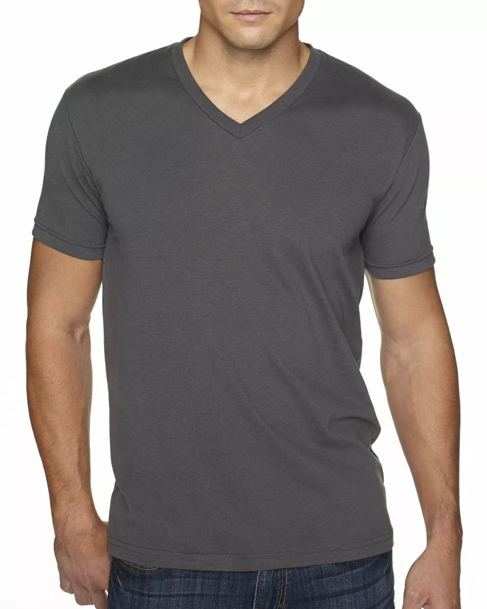 T-shirt en V en daim pour hommes de NEXT LEVEL APPAREL