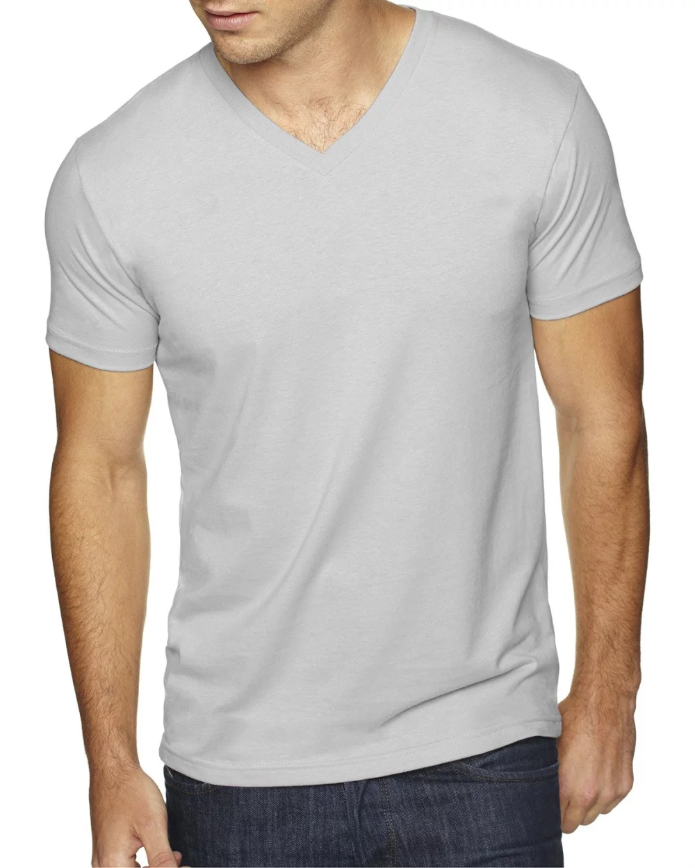 T-shirt en V en daim pour hommes de NEXT LEVEL APPAREL