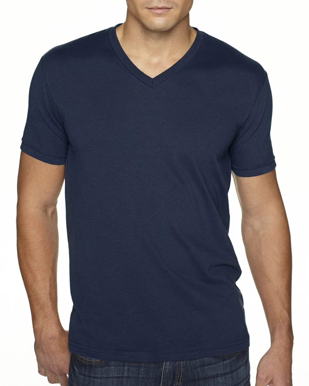 T-shirt en V en daim pour hommes de NEXT LEVEL APPAREL