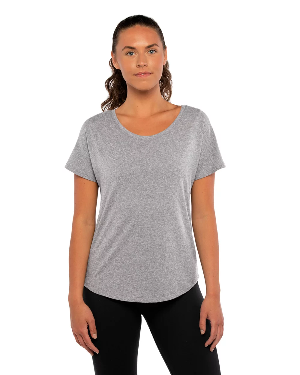 T-shirt dolman en mélange triblend pour femmes de NEXT LEVEL APPAREL