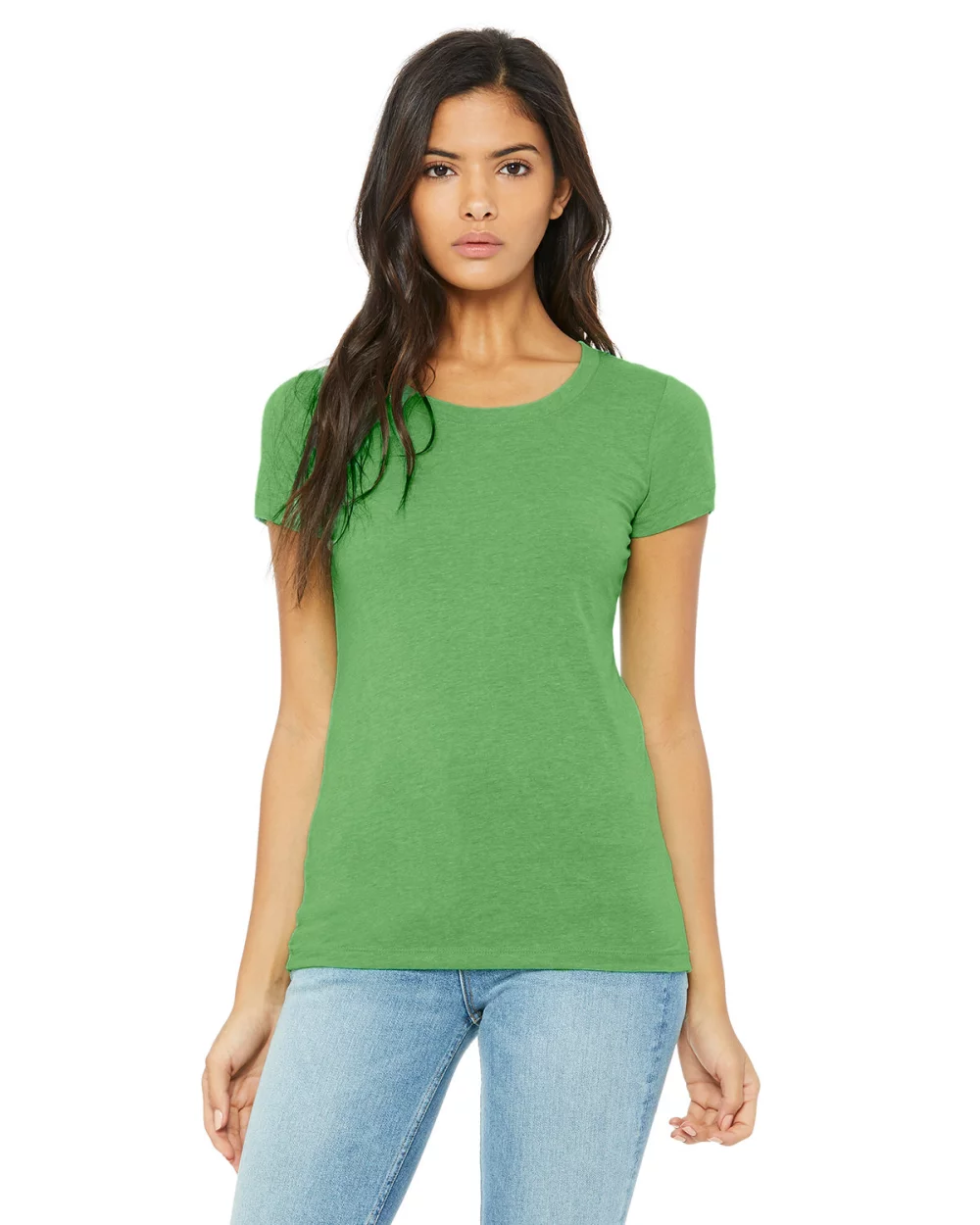 T-shirt à manches courtes en mélange de triblend pour femmes de BELLA+CANVAS.
