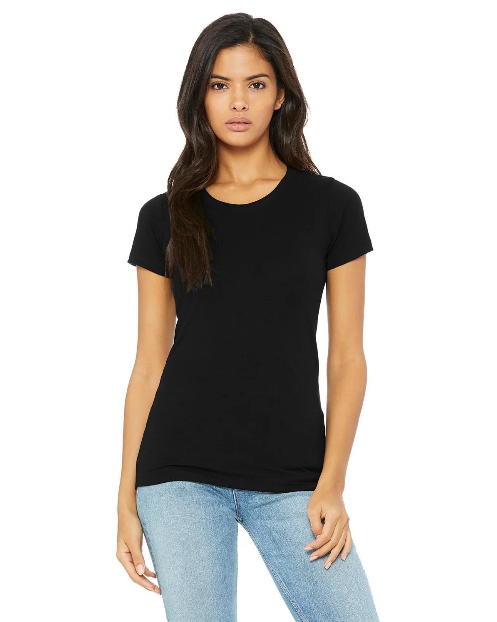 T-shirt à manches courtes en mélange de triblend pour femmes de BELLA+CANVAS.