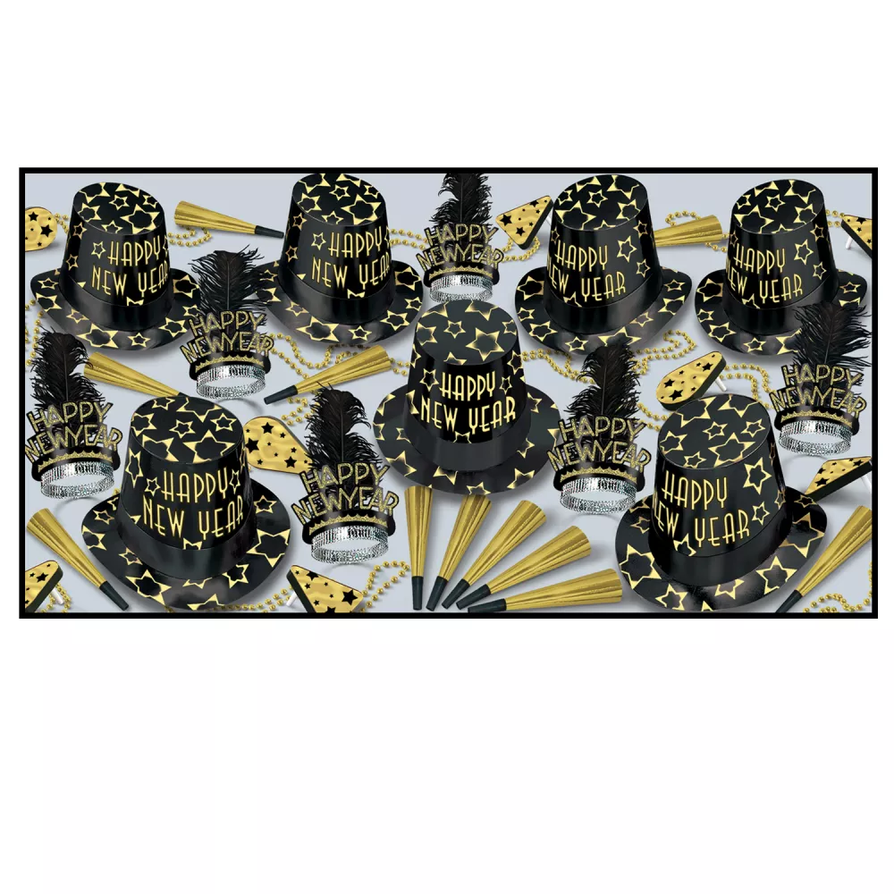 Black Gold Party Kit (50 People)