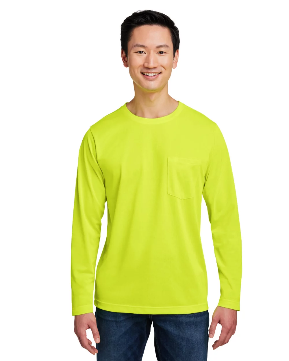 Harriton Unisex Charge Snag and Soil Protect Long-Sleeve T-Shirt