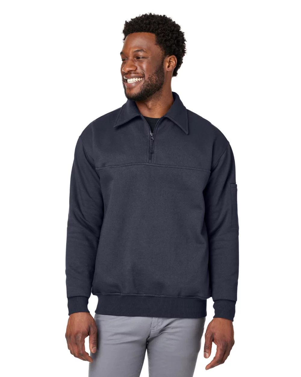Harriton Men's ClimaBloc™ Heavyweight Tactical Quarter-Zip