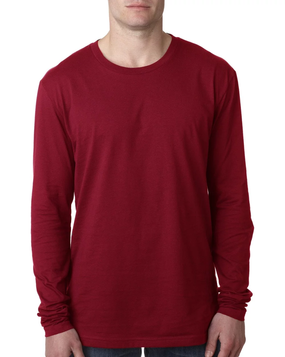 NEXT LEVEL APPAREL Men's Cotton Long-Sleeve Crew