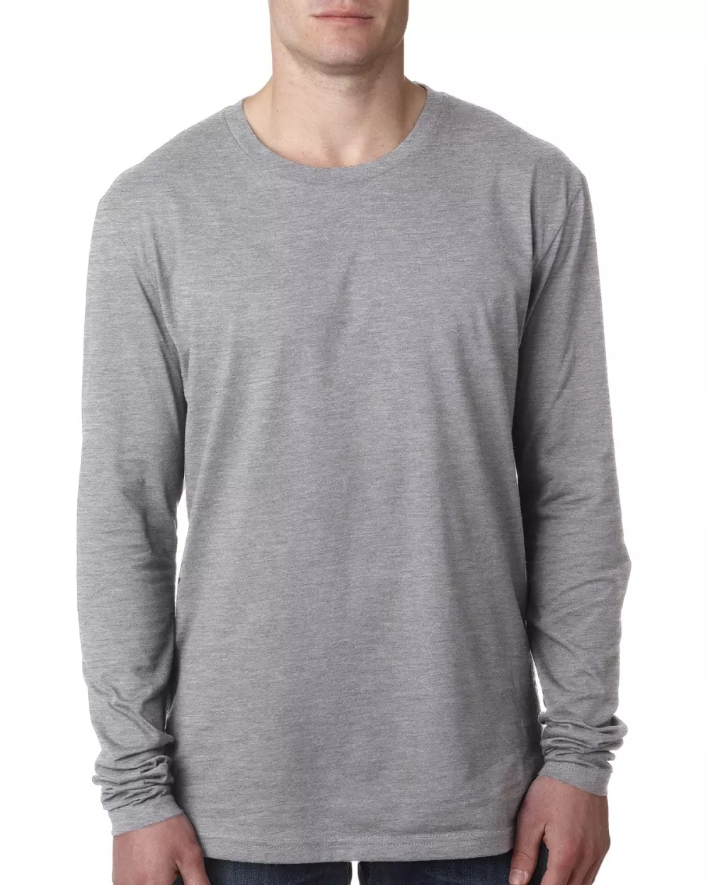 NEXT LEVEL APPAREL Men's Cotton Long-Sleeve Crew