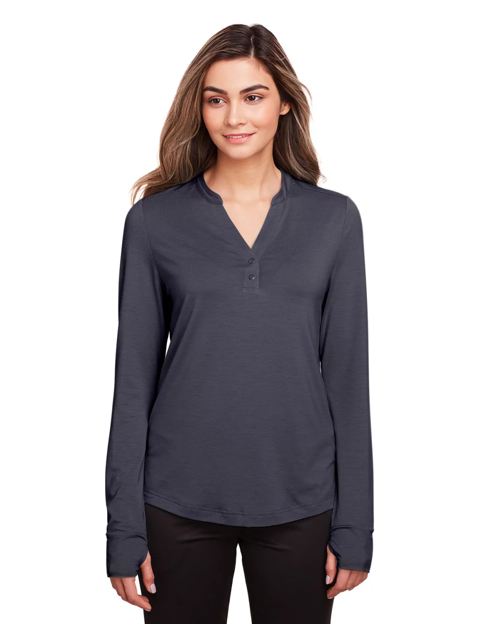 NORTH END Ladies' Jaq Snap-Up Stretch Performance Pullover