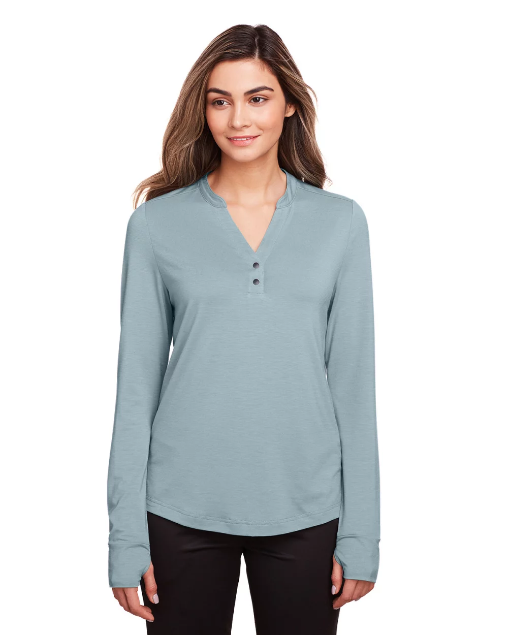 NORTH END Ladies' Jaq Snap-Up Stretch Performance Pullover