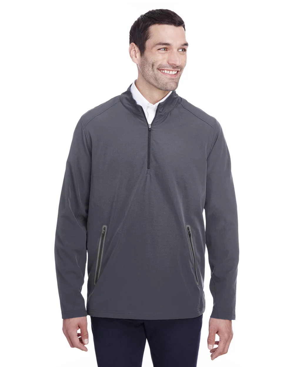 NORTH END - Pull à quart de zip extensible pour homme