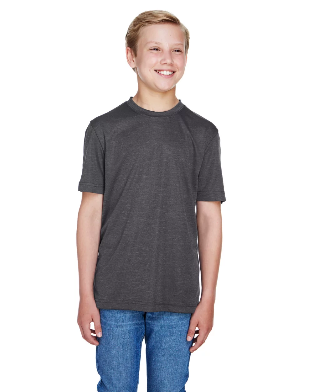 T-shirt de performance Team 365 Youth Sonic Heather