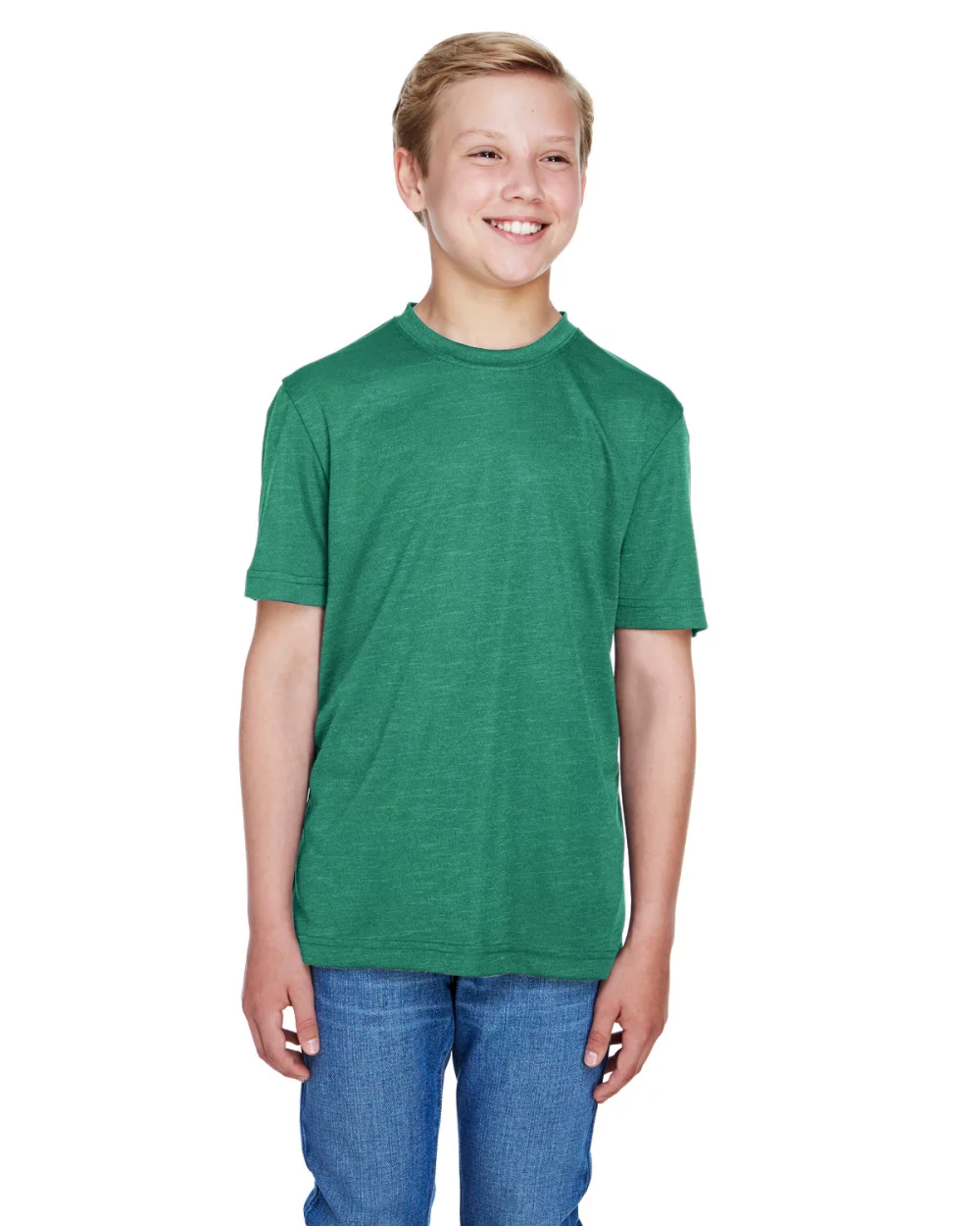 T-shirt de performance Team 365 Youth Sonic Heather